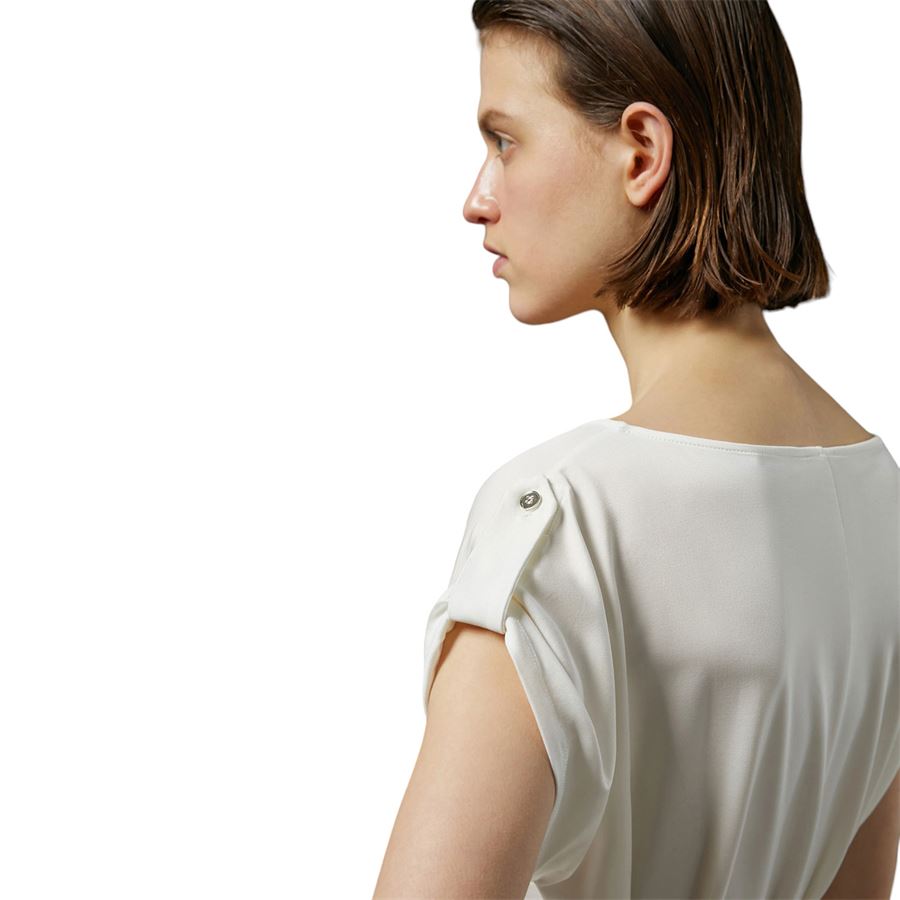 MAFALDA T-SHIRT PIQUET DI VISCOSA STRETCH Penny Black | 2411971046200001